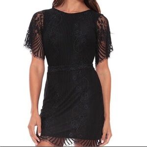 For Love and Lemona San Marcos Lace Black Mini Dress Size Small